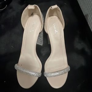 Heels with rhinestones